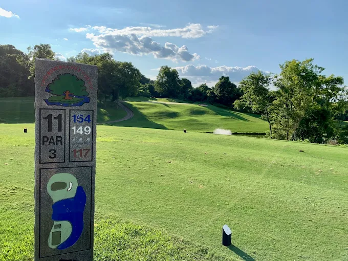 Signature 8th Hole with Nashville Skyline